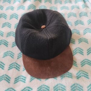 Haband Black Wool Cap Size Med Womens Mens Small